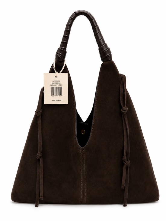 Dolce Vita Handbags - Dolce Vita Merrick Espresso Suede Slouchy Hobo Bag BNWT